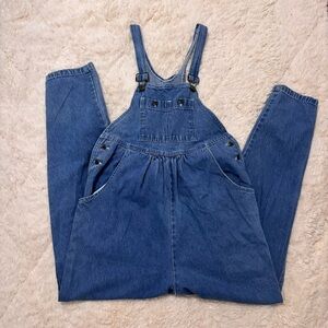 Meg Lauren vintage 90s denim slouchy overalls Artsy